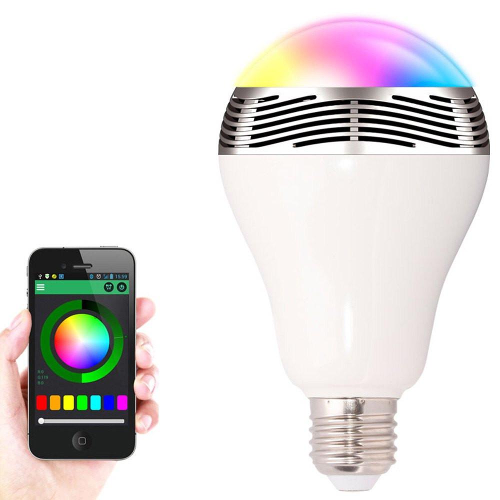 Smart B.T LED Bulb With Audio Speakers - Indigo-Temple
