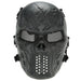 Airsoft Tactical Face Mask (7 variants) - Indigo-Temple