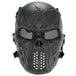 Airsoft Tactical Face Mask (7 variants) - Indigo-Temple