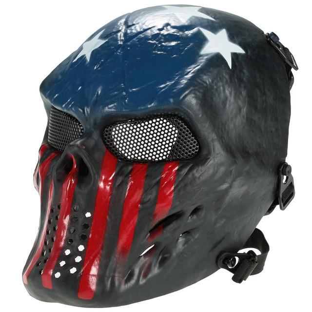 Airsoft Tactical Face Mask (7 variants) - Indigo-Temple