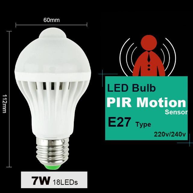LED PIR Motion / Sound Sensor Lamp - Indigo-Temple