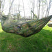Parachute Fabric Hammock With Mosquito Net - Indigo-Temple