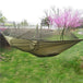 Parachute Fabric Hammock With Mosquito Net - Indigo-Temple