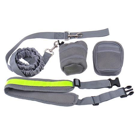 Hands Free-Elastic Dog Leash - Indigo-Temple