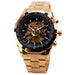 Skeleton - Mechanical  Watch - Indigo-Temple