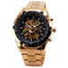 Skeleton - Mechanical  Watch - Indigo-Temple
