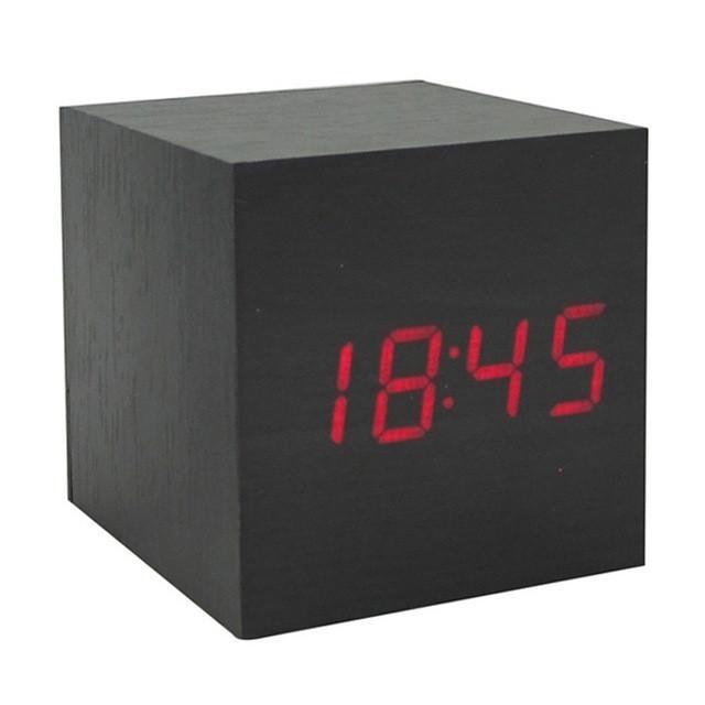 Wooden LED Multi Alarm Clock - Indigo-Temple
