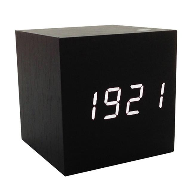 Wooden LED Multi Alarm Clock - Indigo-Temple