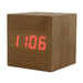 Wooden LED Multi Alarm Clock - Indigo-Temple