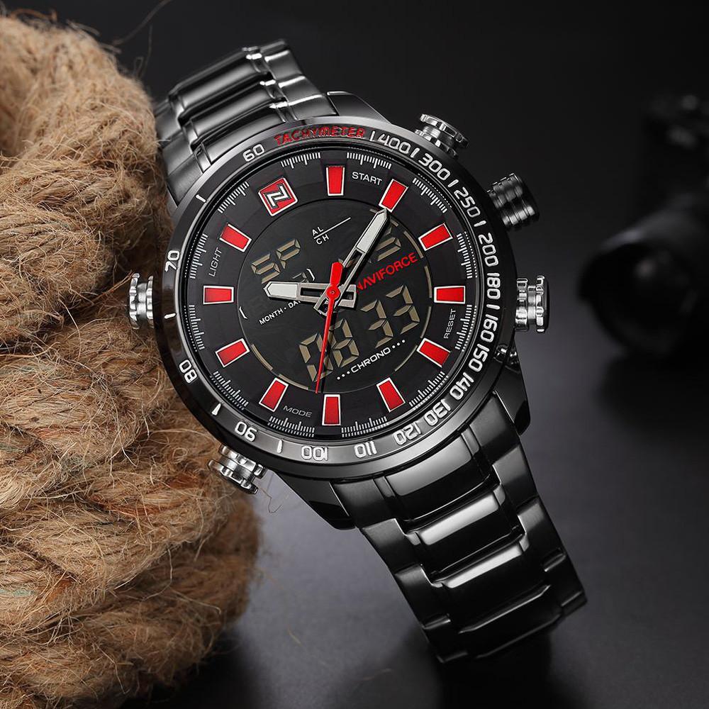 M109 -FULL STEEL TACTICAL WRIST WATCH - Indigo-Temple