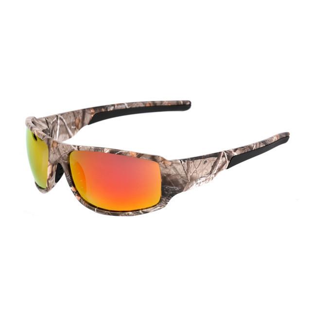 Camouflage Polarized Sunglasses - Indigo-Temple