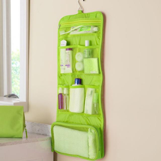 Travel Toiletry Folding Hanging Organizer - Indigo-Temple