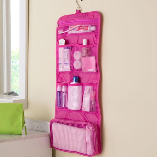 Travel Toiletry Folding Hanging Organizer - Indigo-Temple