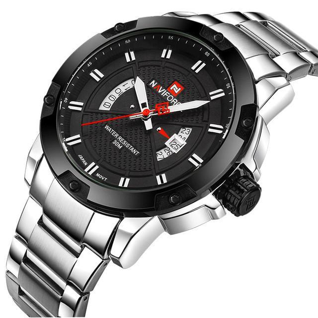 Full Steel Men Sports Watch - Indigo-Temple