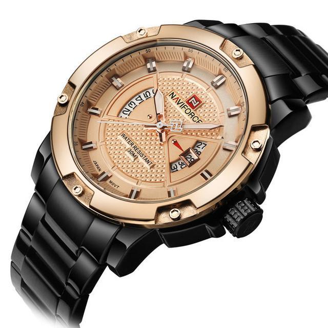 Full Steel Men Sports Watch - Indigo-Temple