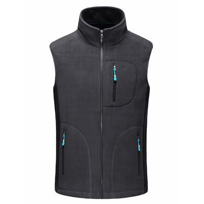 Outdoor Sleeveless Fleece Vest Jacket - Indigo-Temple