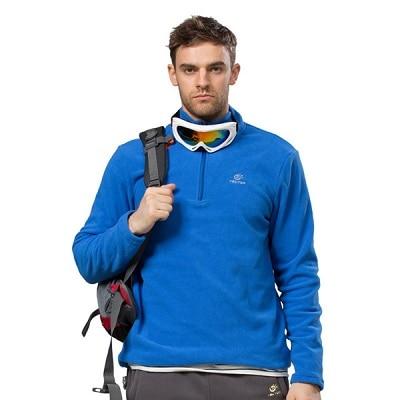 Men's Winter Fleece Softshell Jacket - Indigo-Temple