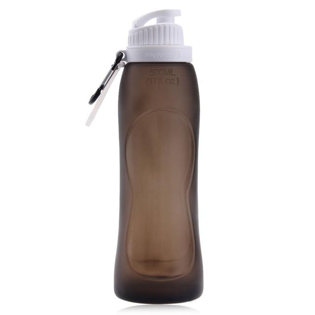 Foldable Silicone Water Bottle - Indigo-Temple