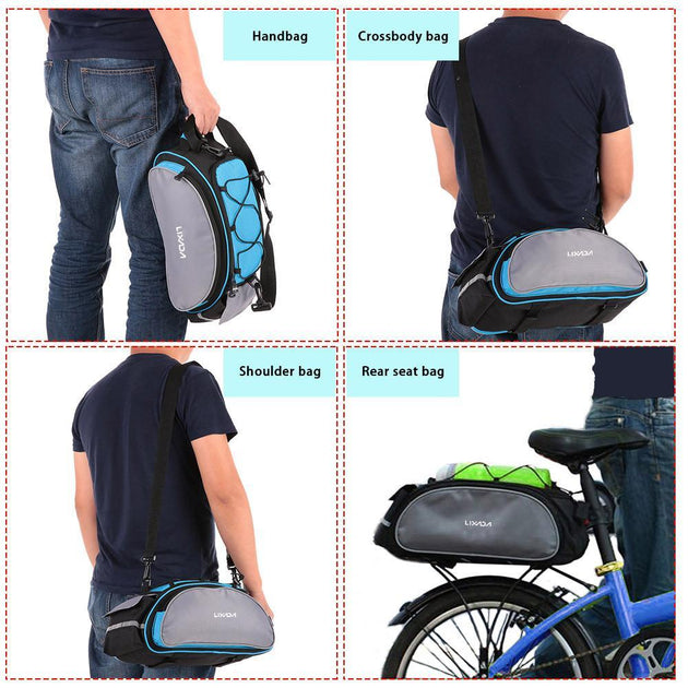 Rear-Rack Cycling Bag - Indigo-Temple