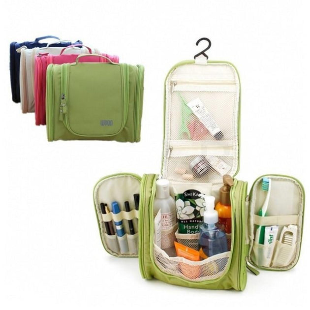 Deluxe Toiletry Travel Pouch - Indigo-Temple
