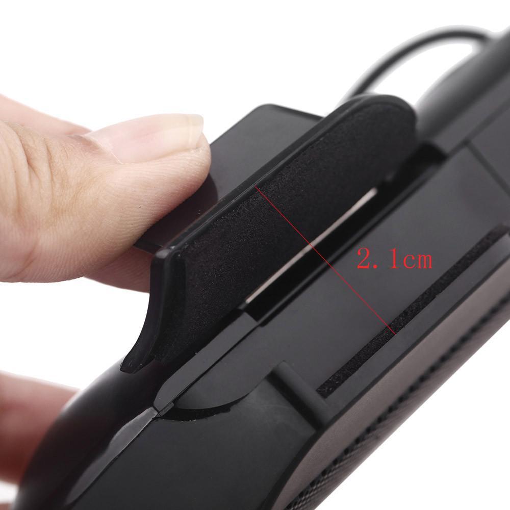 Mini Laptop Clip On USB Stereo Speakers - Indigo-Temple