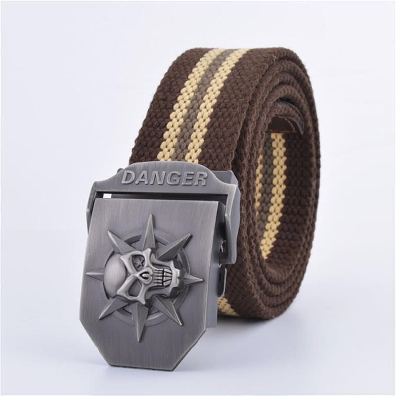 Skull Tactical Buckle Belt - Indigo-Temple