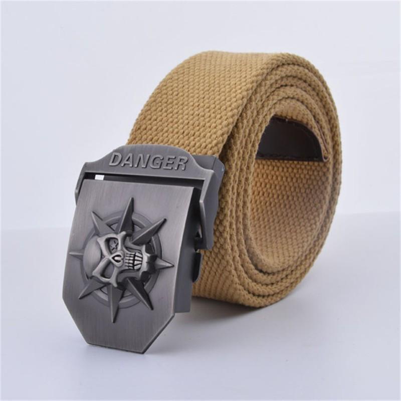 Skull Tactical Buckle Belt - Indigo-Temple
