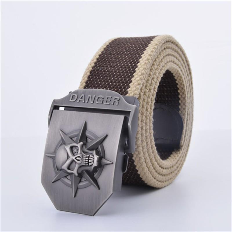 Skull Tactical Buckle Belt - Indigo-Temple