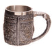 Stainless Steel  Double Wall Skull Beer Mug - Indigo-Temple