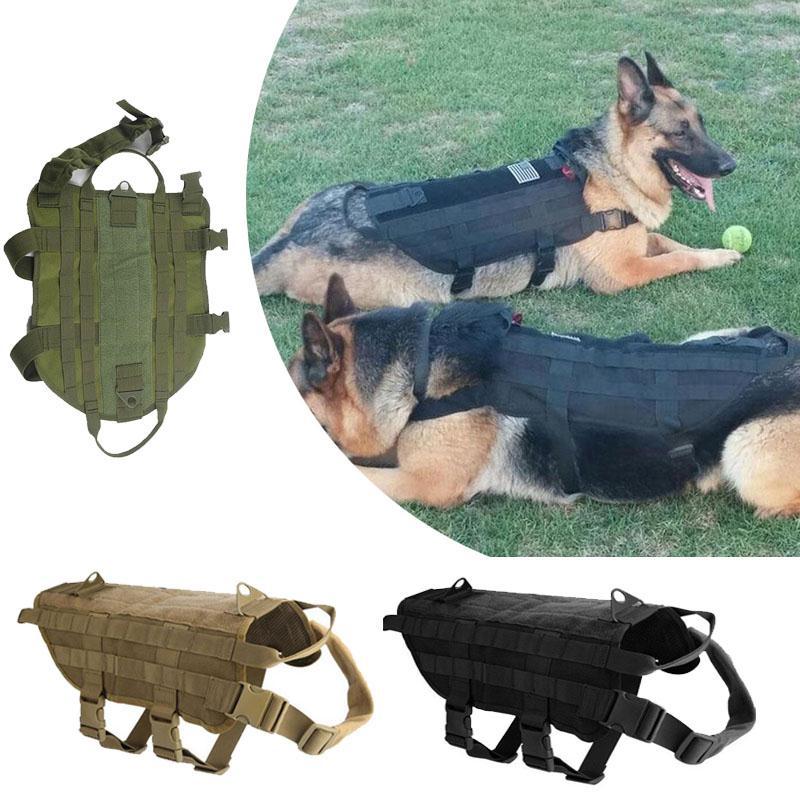 Tactical K9 Adjustable Molle Vest - Indigo-Temple
