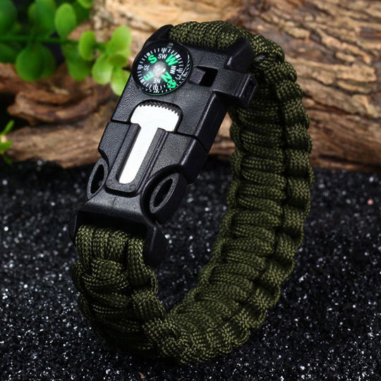 5 IN 1 Paracord Survival Bracelet - Indigo-Temple