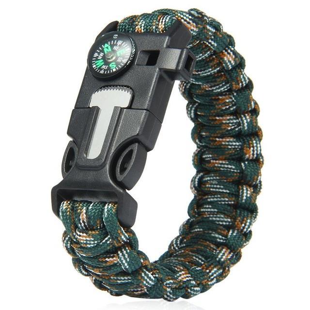 5 IN 1 Paracord Survival Bracelet - Indigo-Temple