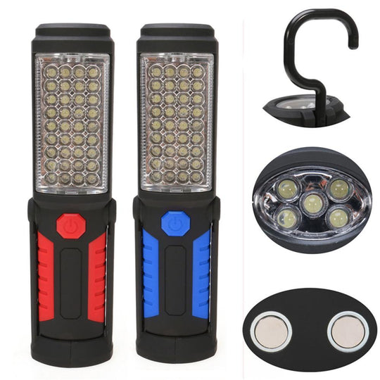Super Bright USB Charging 36 + 5 LED Flashlight - Indigo-Temple