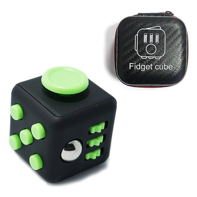 Designer Fidget Cube + Case - Indigo-Temple