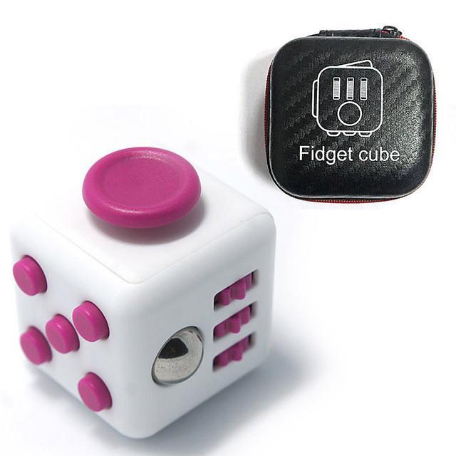 Designer Fidget Cube + Case - Indigo-Temple
