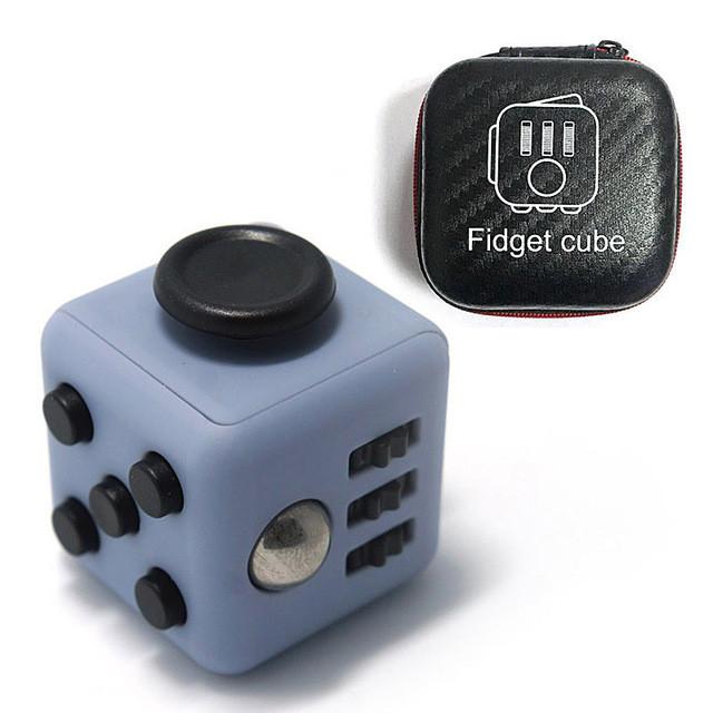 Designer Fidget Cube + Case - Indigo-Temple
