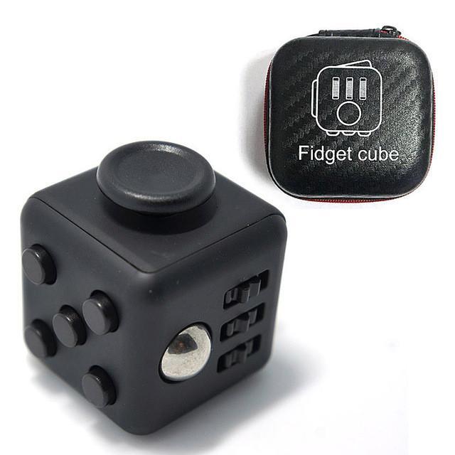Designer Fidget Cube + Case - Indigo-Temple