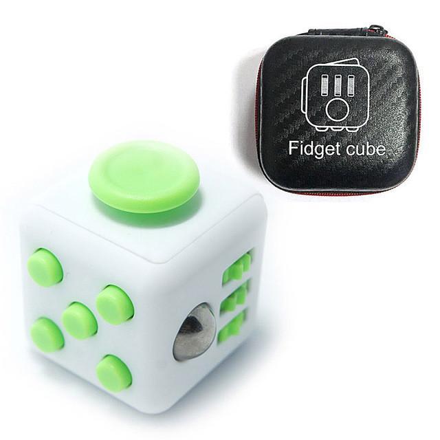Designer Fidget Cube + Case - Indigo-Temple