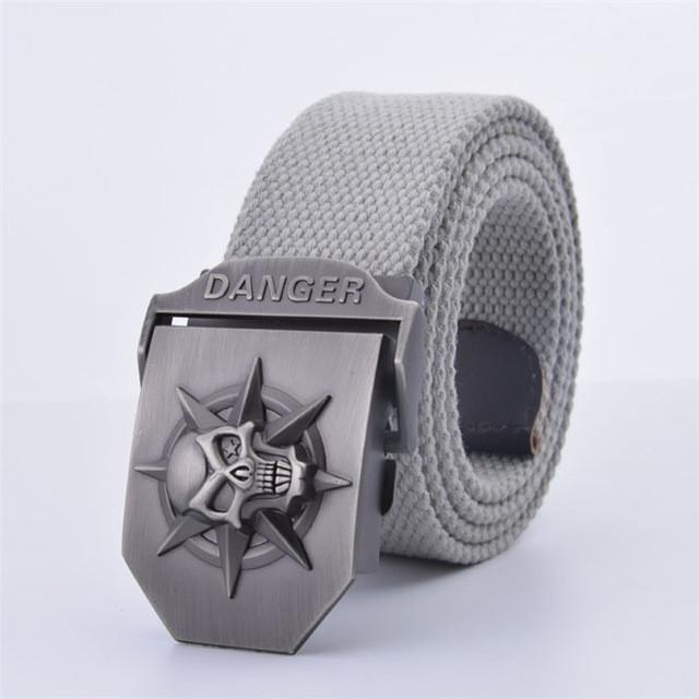 Skull Tactical Buckle Belt - Indigo-Temple