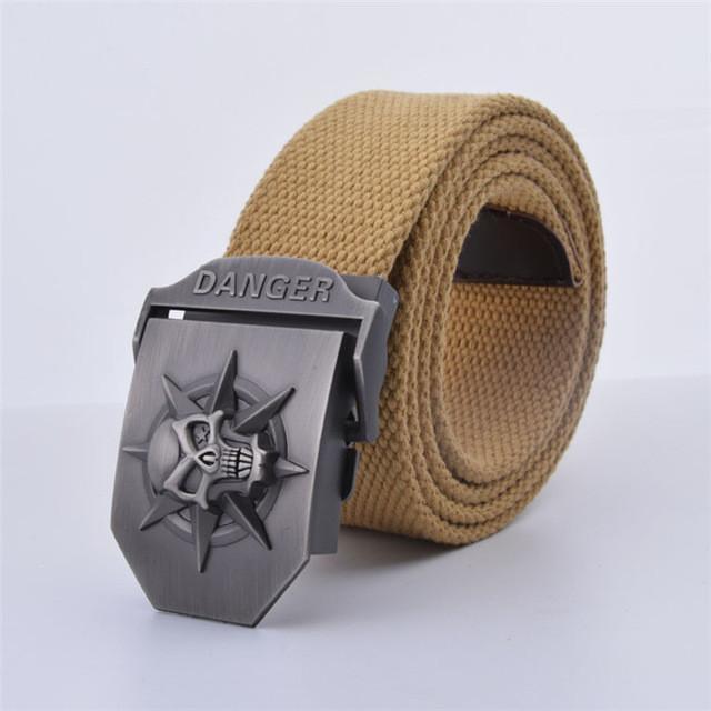 Skull Tactical Buckle Belt - Indigo-Temple