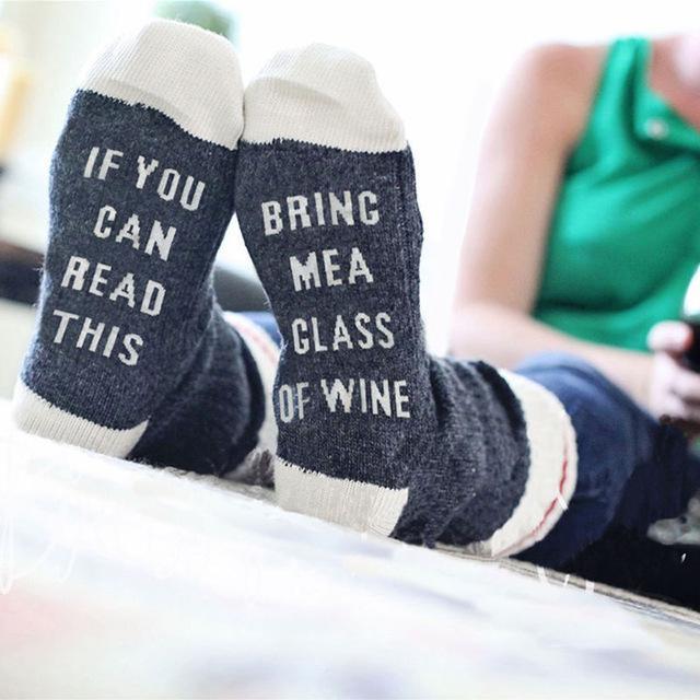 Funny Creative Unisex Socks (Wine/Beer/Coffee) - Indigo-Temple