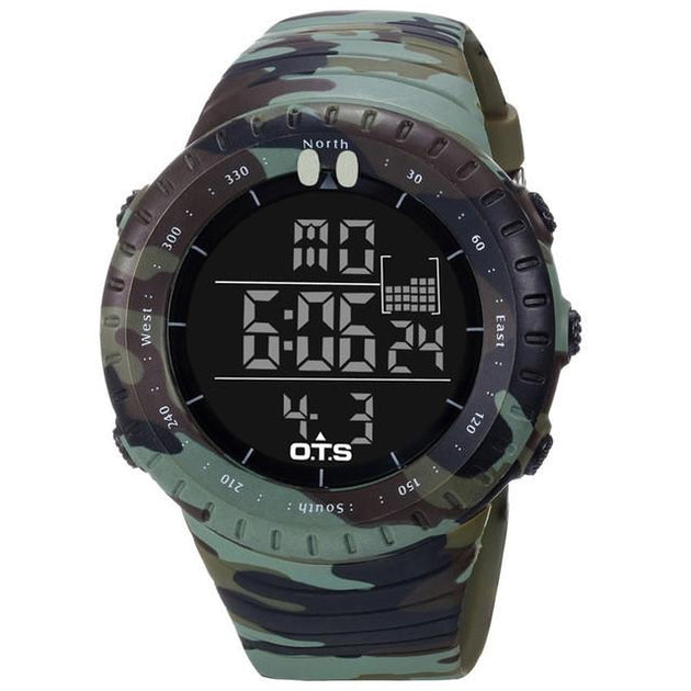 Camouflage Tactical Multifunction Watch - Indigo-Temple