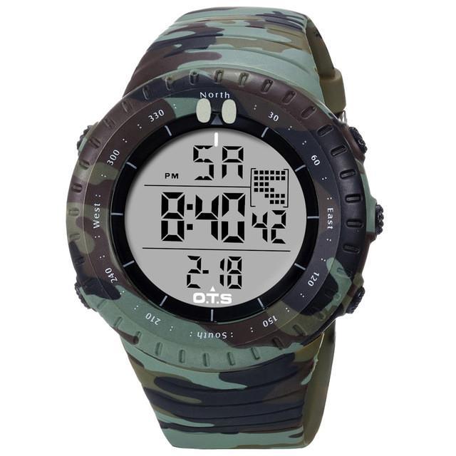 Camouflage Tactical Multifunction Watch - Indigo-Temple
