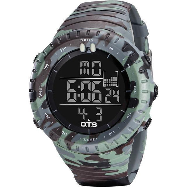 Camouflage Tactical Multifunction Watch - Indigo-Temple