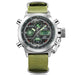 Digital Canvas Strap Army Watch - Indigo-Temple