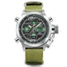 Digital Canvas Strap Army Watch - Indigo-Temple