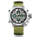Digital Canvas Strap Army Watch - Indigo-Temple