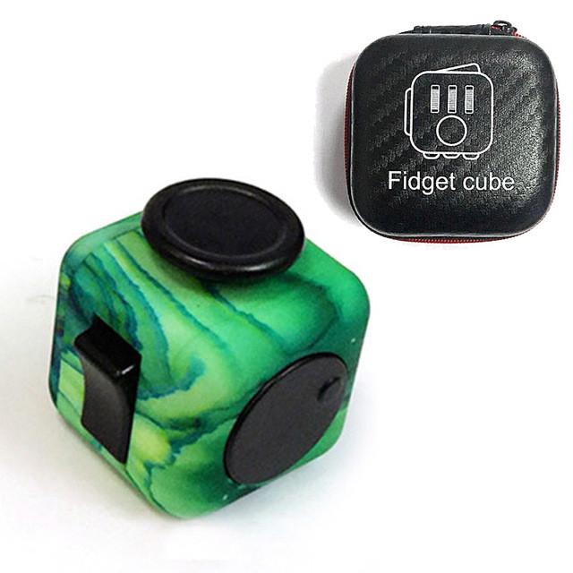 Designer Fidget Cube + Case - Indigo-Temple