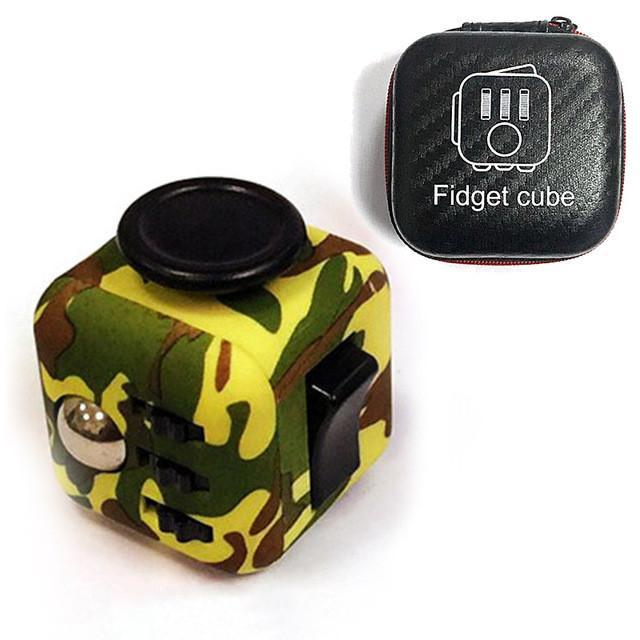 Designer Fidget Cube + Case - Indigo-Temple