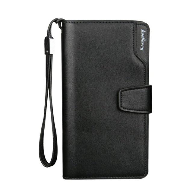 Baellerry™ Traveler's Business Checkbook Wallet - Indigo-Temple